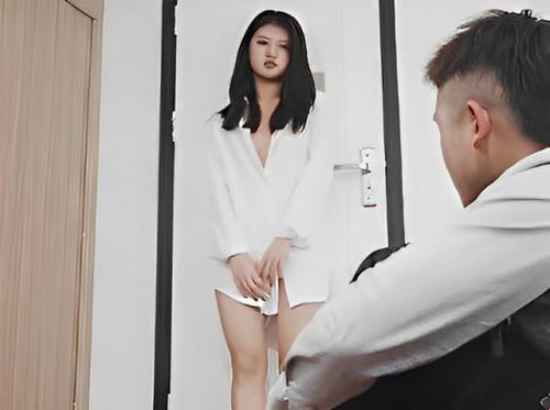 Fucking a beautiful, lustful nude photo model